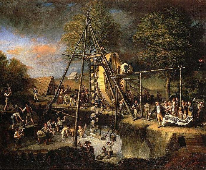 Charles Willson Peale The Exhumation of the Mastodon china oil painting image